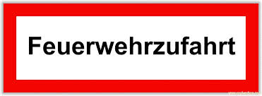Feuerwehrzufahrt Feuerwehrzufahrt